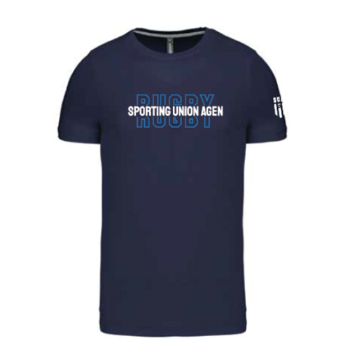 T-SHIRT BLEU MARINE RUGBY 