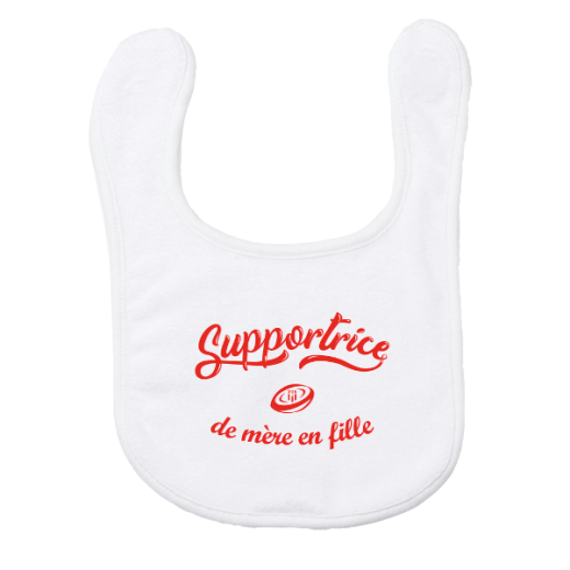 bavoir bébé supportrice 