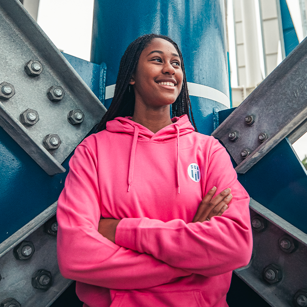 SWEAT HOODIE ROSE SUA